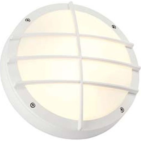 Applique et plafonnier extérieur BULAN GRID blanc E27 2x 25W max IP44 - SLV - 229081 (1/4)