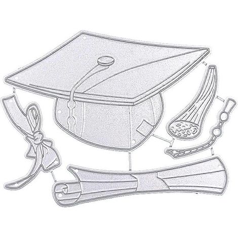 Stanzformen für Bachelor-Caps, Metall-Stanzformen für Abschlussfeiern, DIY-Schablonen-Prägeformen