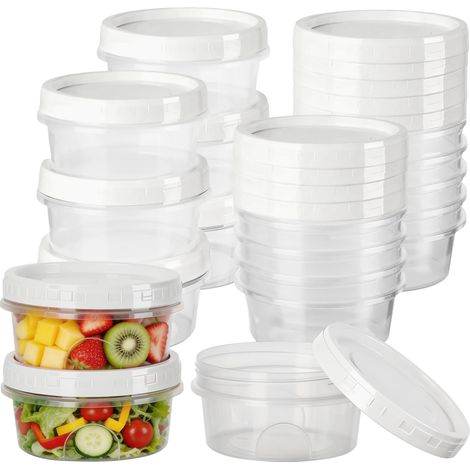 18Pcs Boîtes Alimentaires Hermétiques, 300ML Boîte Plastique Congelation Alimentaire Boîte De Conservation Alimentaire Empilable Boîtes Congelation Alimentaire avec Couvercle (1/5)