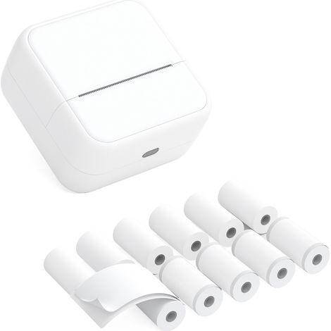 Mini imprimante de poche portable, impression photo instantanée thermique, machine d'étiquetage, connexion sans fil BT, compatible avec l'application Android IOS, prise en charge des reçus, mémos, aut (1/5)