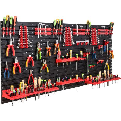 Tablero de herramientas para taller de 172x78 cm + Estantes/soportes (1/5)