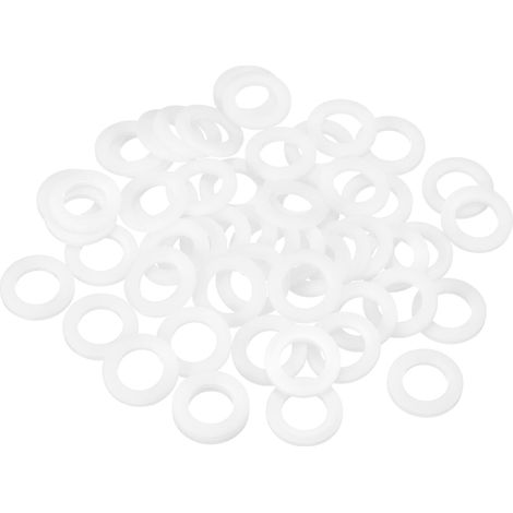 55Pcs Entretoise Plastique M10 Rondelle 10mm ID 16mm OD 2mm Épais (1/5)