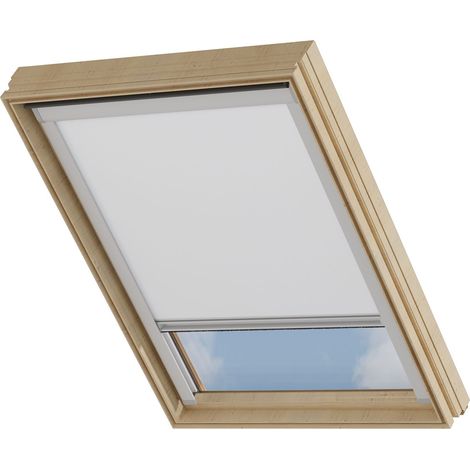 Cocoon Dachfensterrollo, Verdunklungsrollo - Weiß - Kompatibel mit VELUX - U08