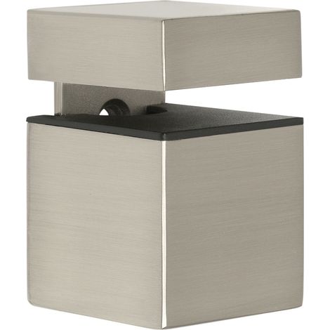 Tablarklemmträger Glasbodenträger Jonas 46x31x31mm ZN Edelstahl-Effekt