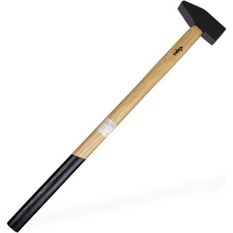 Vorschlaghammer 3 kg Hammer 3000g mit Holzstiel Länge 90 cm (1/5)