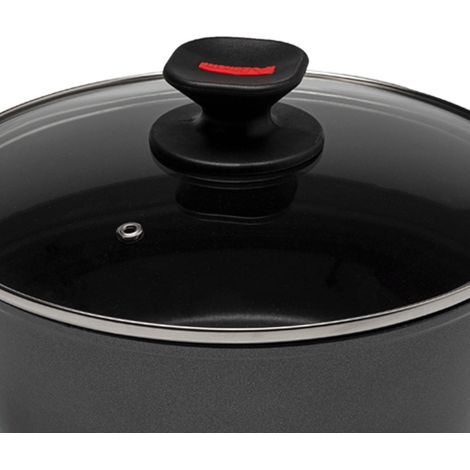 Casseruola Antiaderente ad Induzione con Coperchio in Vetro Evolution 20 cm (1/3)