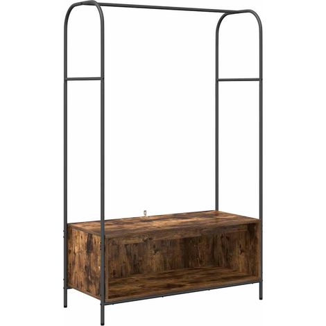 Porte-vêtements Chêne brun 100 x 44 x 160 cm Bois d'ingénierie