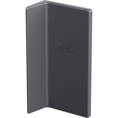 Hettich SAH 500 Abdeckkappe B 20mm Rueckwandversprung Kunststoff anthrazit rechts