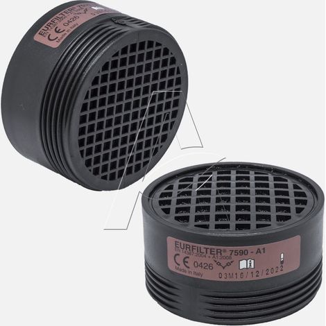 Filtro sostitutivo protezione "A1" per semi maschera Euromask raccordo filettato