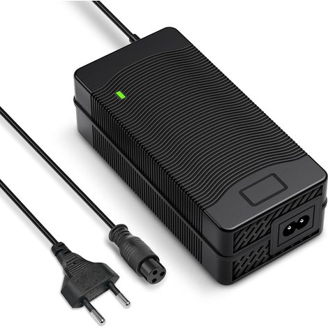 54,6V 2A Chargeur pour Kugoo M4/M4 Pro, Chargeur de Batterie Lithium pour Hitway H5/H5 Pro, Speedway Mini 4 Pro, UrbanGlide E-Cross Pro, Evercross H5/HB24 et Plus (Fiche 3 Broches)