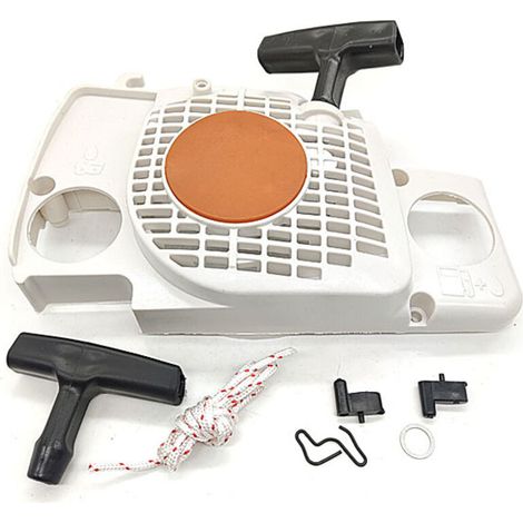 White MS170 Pull Starter Replacement Assembly for STIHL 017 MS170 018 MS180 Chainsaw Fit 1130 080 2100 (1/4)