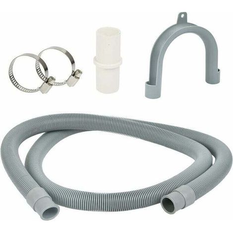 Rallonge De Tuyau De Vidange Pour Tuyau De Lave-Linge, 1,5 M Flexible D'évacuation Universel Tuyau D'Extension, Raccord Droit, Kit De Rallonge Machine A Lave, Dètre Intérieur 20 Mm) (1/5)