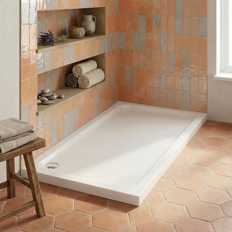 Duchy Carn Anti-Slip Stone Resin Rectangular Shower Tray 1200mm x 800mm