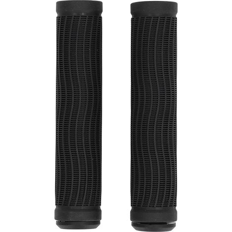 Lot de 2 poignées de guidon de vélo antidérapantes en caoutchouc, ergonomiques et de rechange pour VTT (noires). (1/5)