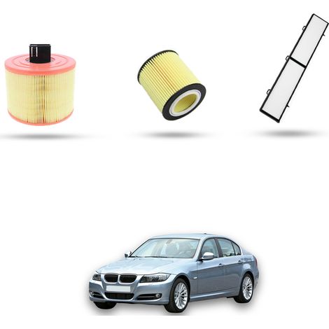 Kit Tagliando 3 filtri compatibile con BMW Serie 3 (E90,E91,E92,E93) 330xi 200kw dal 2007 (1/5)