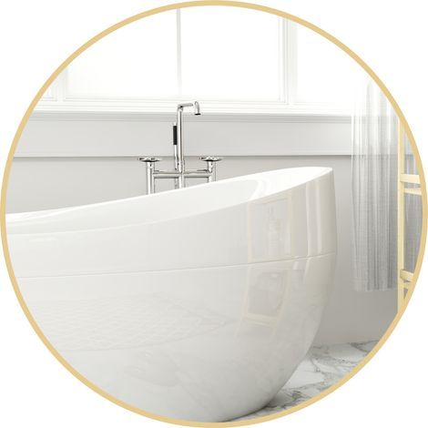 Runder Spiegel Badezimmerspiegel Metallrahmen einfach zu installieren, für Schlafzimmer, Wohnzimmer, Eingang, Ø 70 x 2,5 cm Gold (1/5)