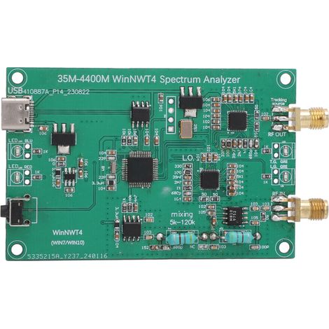 Module d'analyse de spectre, carte d'analyse de fréquence 35MHz-4400MHz pour Source de Signal RF WinNWT4 (1/5)