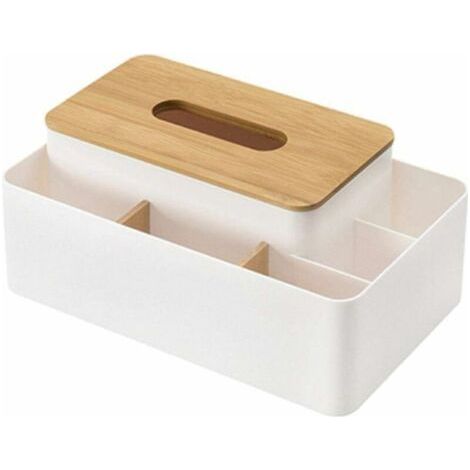 Caja de pañuelos multifuncional, caja de almacenamiento für control remoto, soporte für control remoto, caja de almacenamiento de escritorio für Büro, Zuhause, coche (1/5)