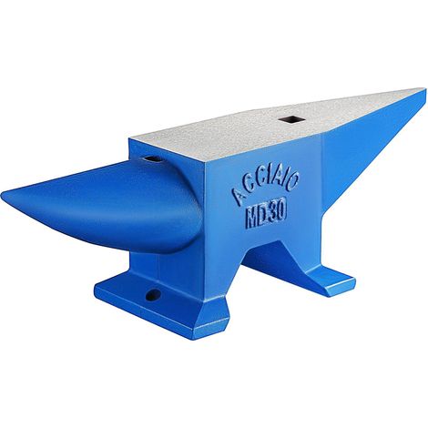 Enclume en Métal 30 kg, Enclume bleue, Conception stable, Idéal pour les métallurgistes/les forgerons dans tous les ateliers de métallurgie, idéal pour riveter/aplanir/forger/former du métal (1/5)