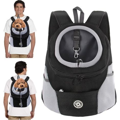 Sac À Dos Pour Chien - Sac À Dos Pour Chat - Respirant Avec Fond Étanche Et Bretelles Rembourrées - Taille S (0-30 cm, 1-3 kg) - 1 Pièce (1/5)