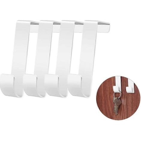 4er-Set Türhaken, Einzelhaken im schlichten nordischen Stil zum Aufhängen von Rucksäcken, Schlüsseln, Handtüchern, Schränken und Kleiderschränken (1/5)