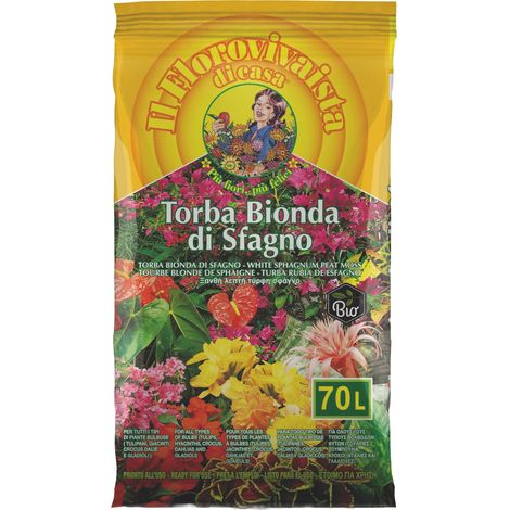 TORBA BIONDA DI SFAGNO IL FLOROVIVAISTA lt. 70