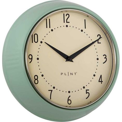 Clocks - Metal/Glass - L23 x W7 x H23 cm - Leaf Green