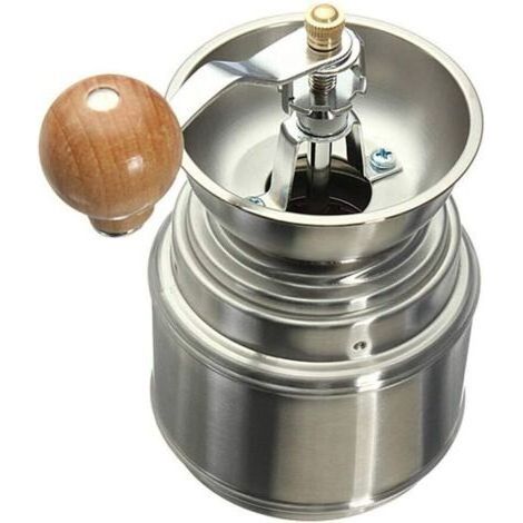 BUNTHAUS Moulin à café Manuel en Acier Inoxydable, broyeur de Bourse avec Noyau en céramique, réglable de Fine à grossière, construite au dernier, au Calme et Portable-Ensoleillé (1/5)
