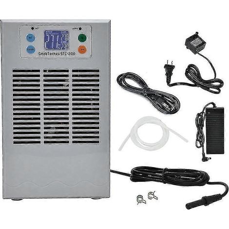 Refroidisseur d'eau électronique pour aquarium, machine de refroidissement et de chauffage numérique pour aquarium de 35 l, 100 W, fonctions froid et chaud - C (1/5)