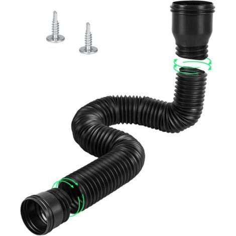 BUNTHAUS Rallonge Flexible Gouttière, Kit d'Extension de Tuyau pour Descente de 80/100mm, Pratique et Durable (47 150 cm) (1/5)