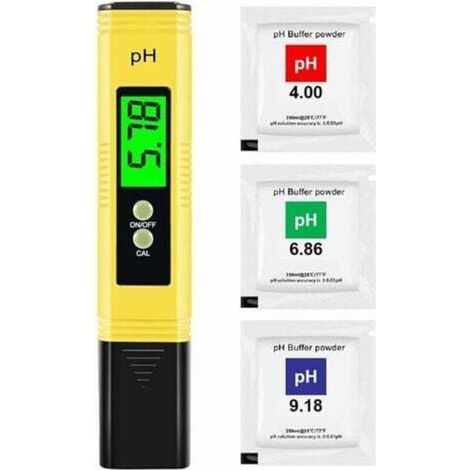 Digitales pH-Meter, professioneller pH-Stift, hohe Präzision 0,01 pH, Messbereich 0-14 pH, ideal für pH-Tests von Trinkwasser im Haushalt, Schwimmbädern und Aquafitness. (1/5)