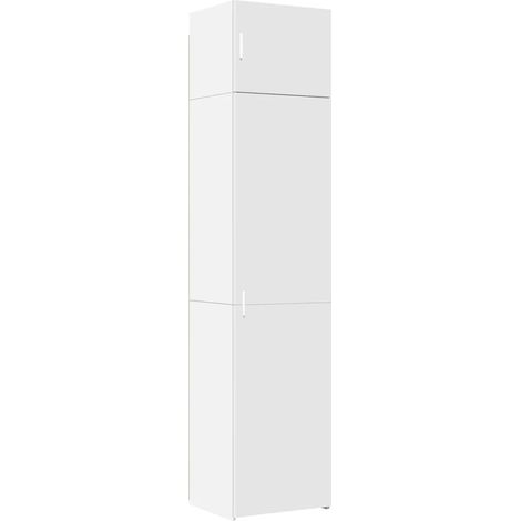 Maison Exclusive - Mobile Sottile Bianco 50x42,5x225 cm in Truciolato (1/5)