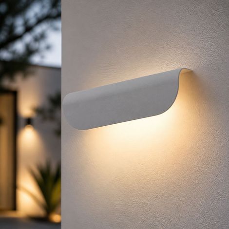 Applique murale LED étanche IP67 en aluminium, 9W 3000K lumière chaude, design moderne pour extérieur et intérieur, 30cm noir ou blanc (1/5)
