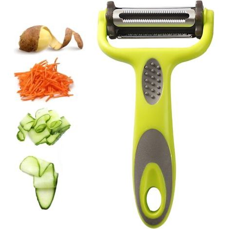 BUNTHAUS Kartoffelschäler, Sparschäler, Gemüseschäler, Küchenschäler, Multifunktionsschäler, geeignet zum Schälen von Kartoffeln und verschiedenen Gemüse- und Obstsorten (1/5)