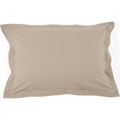 Taie d’Oreiller 50x70 CM Percale 80 Fils 100% Coton - Qualité Hôtel - Douce & Respirante - Certifiée Oeko-TEX® Made in Green - Vendue à l’Unité - Lin (1/5)