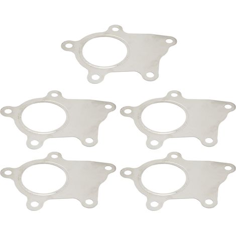 Lot de 10 joints métalliques en acier inoxydable pour bride de descente de turbo, boulons hybrides, remplacement pour T3/T4 T3 T04E (1/5)