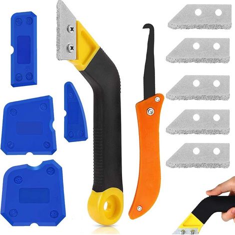 Kit de nettoyage de joints 13 pièces pour carrelage, sols et fenêtres, outils interchangeables (1/5)