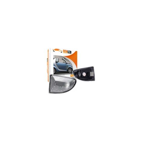 2x Cabochons de répétiteurs latéraux Smart Fortwo 451 MK1 & MKII (07-15) - Version Claire - Cache origine