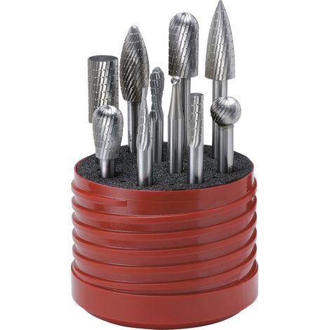 LUKAS HSS-Frässtift-Satz 10-teilig Zahnung 3 (1/2)