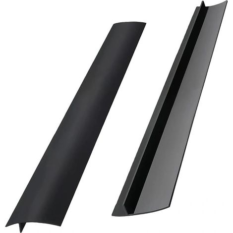 Joint Silicone Plan De Travail - 2 Pièces - Noir - 53,5 Cm - Étanche Et Anti-dérapant - Pour Cuisine Et Évier (1/5)