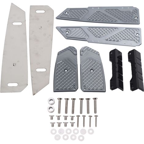 Ensemble de pédales et repose-pieds en alliage d'aluminium pour modification de moto, compatible avec Honda Forza 350 2018-2022, finition titane. (1/5)