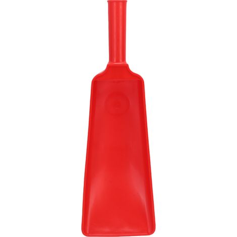 Multifunktionale Kunststoffschaufel, Wasserschöpfkelle, leicht, aus dickem PP, Grifflochdurchmesser: 35 mm, rot (1/5)
