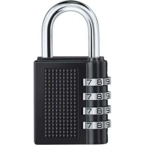 Cadenas à Combinaison 4 Digit - Serrure Combinée Alliage Zinc - 10 000 Combinaisons - Pour Gymnase École Portail Garage Casiers (1/3)