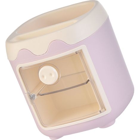 Porte-crayons avec plusieurs compartiments PP PET mignon cochon de dessin animé, organisateur de rangement de papeterie de bureau pour chambre à coucher, dortoir, école, bureau (1/5)