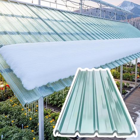 Panneaux de Toit Ondulés Transparents - Plastique Auvent de Serre Abri de Jardin Résistants aux intempéries Isolants Panneaux d'éclairage pour terrasse, Toit ondulé, Terrasse, Pavillon (1/5)