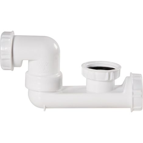 Siphon Badewanne weiß H124 + Verschluss