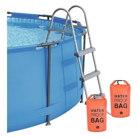 Universelle Poolleiter und Tritthocker, Ballast (20 l), schnelles und einfaches Befüllen mit Sand, wasserdichte Tasche aus 250D PVC, ohne (1/5)