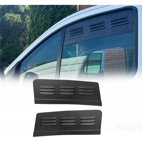 OMAC Évent Latérales De Fenêtre Compatible avec Ford Tourneo Custom 2013-2024 Noir 2X (1/5)