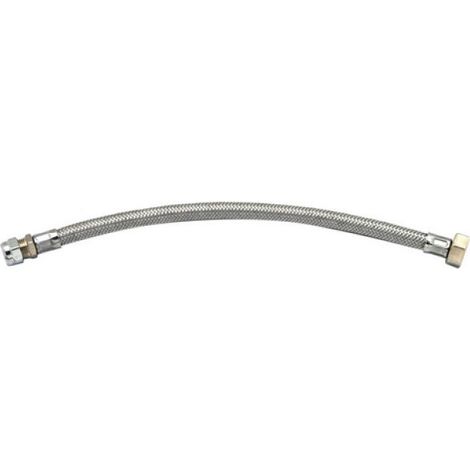 FLESSIBILE INOX DN. 10 CALOTTA + BICONO Calotta F 1/2 cm 35