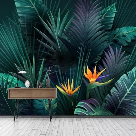 Papier Peint Tropical – Jungle Nocturne - 300 x 250 cm (1/2)